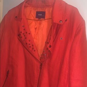 ELOQUII burnt orange jacket.